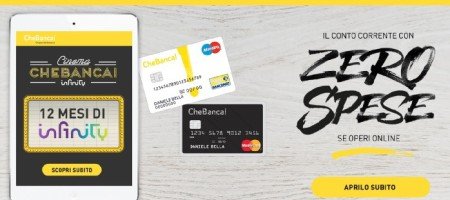 Conto Corrente Chebanca opinioni